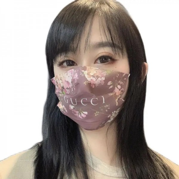 gucci 小顔 高級ブランドマスクファッション サージカルマスク 使い捨て 個包装 メルトブローン 不織布マスク コピー ピンク 使い捨てマスク 在庫あり PM2.5対策 98％カット 抗ウイルス