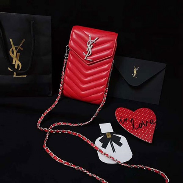 YSL/イヴサンローランハイブランドiphone 12/12 mini/12pro/12 pro maxケース 斜め掛け 無地 収納バッグ型 ストラップ レザー xperia 1 II/5ii/10iiカバー イヴサンローラン Galaxy S20/S20 ultra/a51/a30/a20/note20 ultra/note9ケース 全機種対応 AQUOS Zero5G Basic/R5G/sense4ケース シンプル huawei mate40 レディース愛用