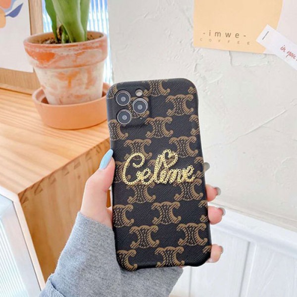 CELINE/セリーヌ ブランド iphone12/12mini/12pro/12pro maxケース  iphone 11/xs/x/8/7ケースins風 かわいい 女性向け Iphone xr/11/11pro maxケース iphone x/8/7 plusケース大人気