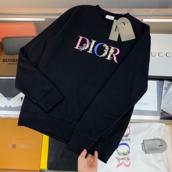 Dior ディオールブランド春秋 親子 パーカー お揃い 綿 パーカー S~3XL カップル 家族 ウェア 親子服 可愛い ペア 90~160cm 長袖 パーカー ペアルック ディズニーランド 旅行 撮影 入学 ペアルック