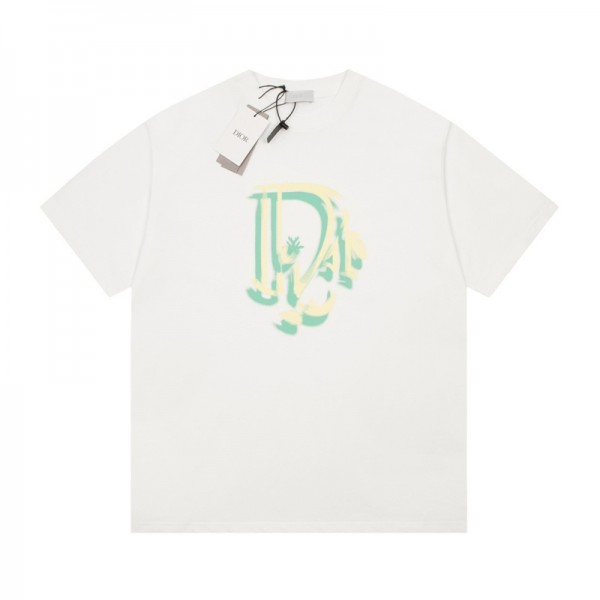 Dior ディオールブランド子供半袖tシャツ ハイブランドペア揃いtシャツ 偽物 レディース メンズ ハイブランド半袖tシャツ S¬3XL 男女兼用 Tシャツ カットソー ペアカップル 90¬160CM
