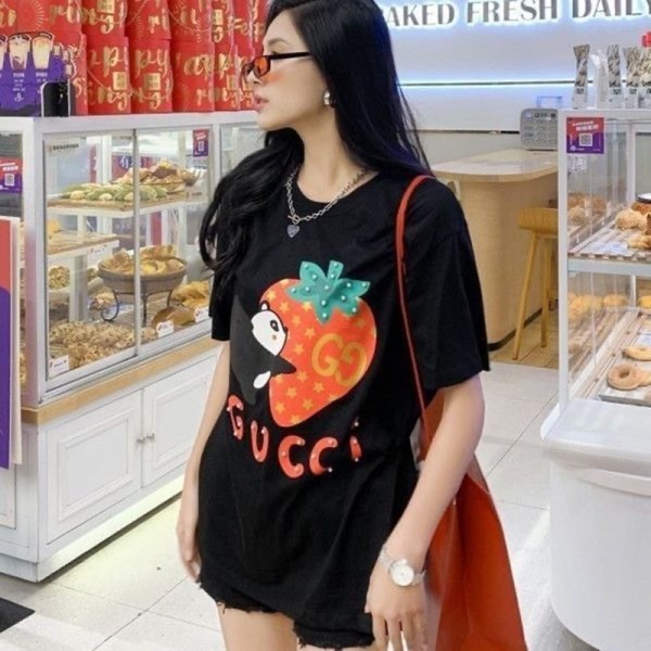 Gucci グッチブランドペアルックtシャツカットソー コピー ブランド子供tシャツ オーバーサイズ 韓国 男女兼用tシャツ大人の上質TシャツおしゃれS-3XL