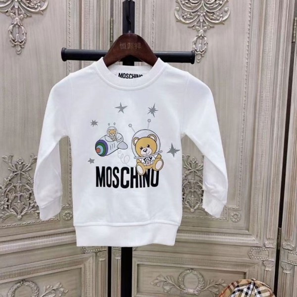 Moschino モスキーノハイブランドペアルック トレーナー カップル レディース トップス ペア カップル 90¬160 パーカー お揃い ペア服 長袖スウェット アウター 春 秋 冬 服 コーデ ペアルック カップル 服 男女兼用 