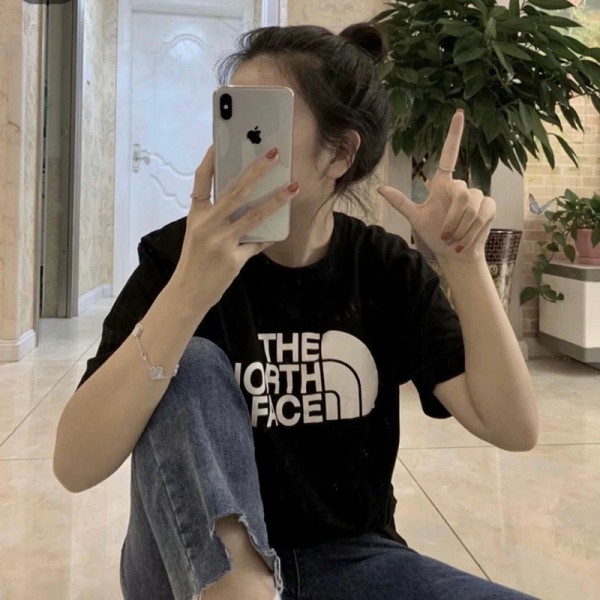 ザノースフェイス THE NORTH FACEブランド親子tシャツカットソー コピー夏 キッズtシャツブランドかわいい20代 30代40代  黒白tシャツ 激安パロディ大人の上質Tシャツ