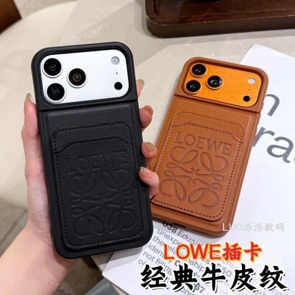 LOEWE ロエベブランドアイフォン17 18 ultra 16 air 15 14 plus 17pro max 15スマホケースストラップ ブランド携帯カバー手帳型スマホケースアイフォン17 15 16カバー格安