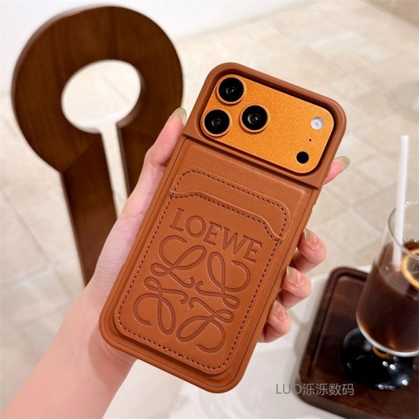 LOEWE ロエベブランドアイフォン17 18 ultra 16 air 15 14 plus 17pro max 15スマホケースストラップ ブランド携帯カバー手帳型スマホケースアイフォン17 15 16カバー格安