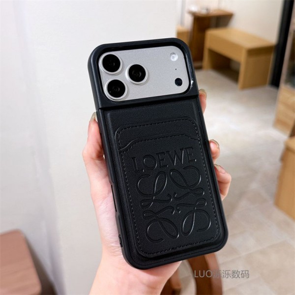 LOEWE ロエベブランドアイフォン17 18 ultra 16 air 15 14 plus 17pro max 15スマホケースストラップ ブランド携帯カバー手帳型スマホケースアイフォン17 15 16カバー格安