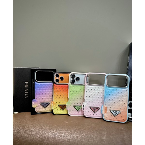 Prada プラダブランド スマホショルダー アイフォン17 18 ultra 16 air 15 14 plus 17pro max 15スマホケースストラップ ブランド携帯カバー手帳型スマホケースアイフォン17 15 16カバー格安