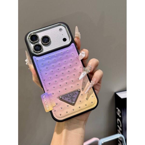 Prada プラダブランド スマホショルダー アイフォン17 18 ultra 16 air 15 14 plus 17pro max 15スマホケースストラップ ブランド携帯カバー手帳型スマホケースアイフォン17 15 16カバー格安