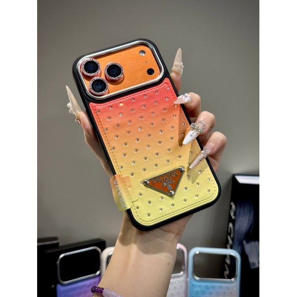 Prada プラダブランド スマホショルダー アイフォン17 18 ultra 16 air 15 14 plus 17pro max 15スマホケースストラップ ブランド携帯カバー手帳型スマホケースアイフォン17 15 16カバー格安