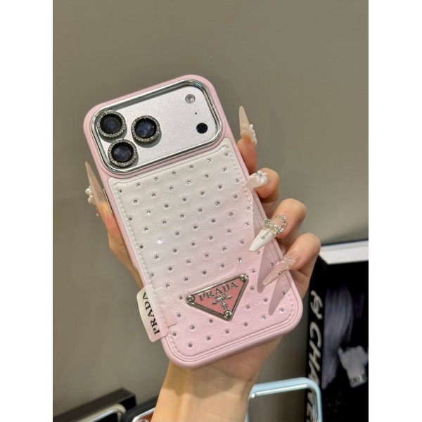 Prada プラダブランド スマホショルダー アイフォン17 18 ultra 16 air 15 14 plus 17pro max 15スマホケースストラップ ブランド携帯カバー手帳型スマホケースアイフォン17 15 16カバー格安