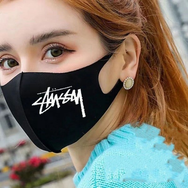 Stussy ステューシー洗えるマスクブランドブランド繰り返しマスクハイブランド男性女性マスクアパレルブランド マスク