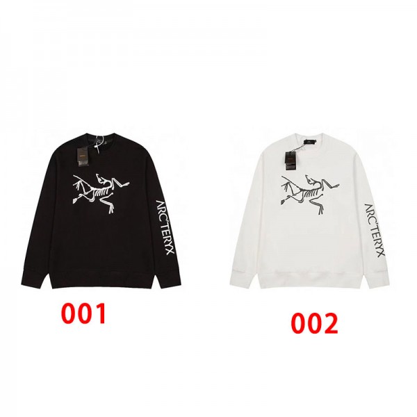 ハイブランドアークテリクスプルオーバーパーカー偽物スウェットハイブランド秋冬ブランドトレーナー裏起毛レディースメンズプルオーバーブランドM - 5XL