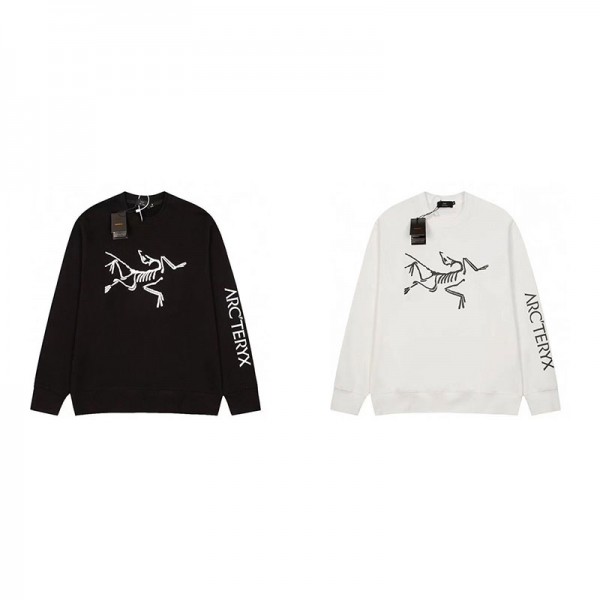 ハイブランドアークテリクスプルオーバーパーカー偽物スウェットハイブランド秋冬ブランドトレーナー裏起毛レディースメンズプルオーバーブランドM - 5XL