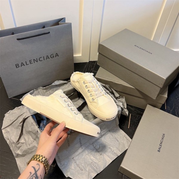 Balenciaga バレンシアガハイブランド レディース スニーカー 225¬265cm かかとなし 蒸れにくい 滑り止め サンダル スリッポン スリッポンシューズ 軽量 厚底 スリッパ カジュアル 疲れにくい