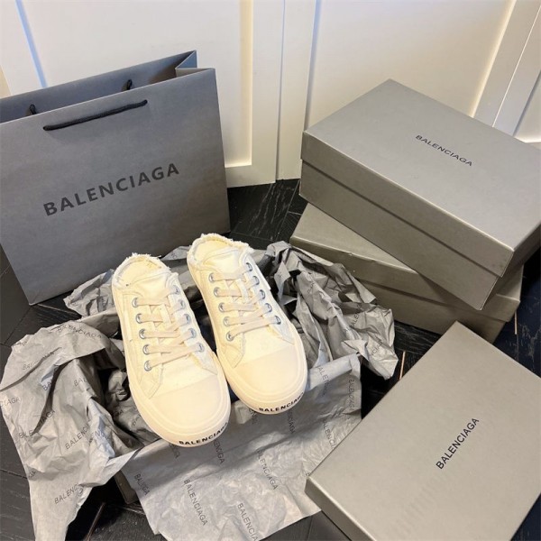 Balenciaga バレンシアガハイブランド レディース スニーカー 225¬265cm かかとなし 蒸れにくい 滑り止め サンダル スリッポン スリッポンシューズ 軽量 厚底 スリッパ カジュアル 疲れにくい