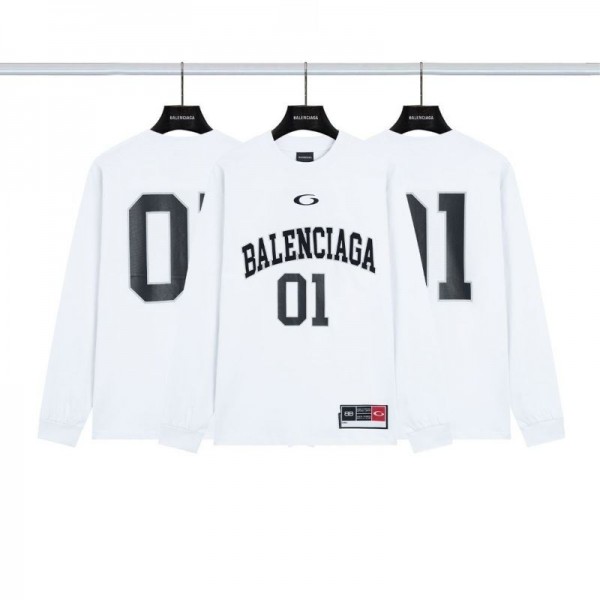 Balenciaga バレンシアガブランド 長袖tシャツ レディース スポーツ 吸汗速乾 L - 4XL ラッシュガード ランニング トレーナーシャツ トップス プリント柄 インナー ストレッチ クルーネック 登山 ロンt 春秋夏