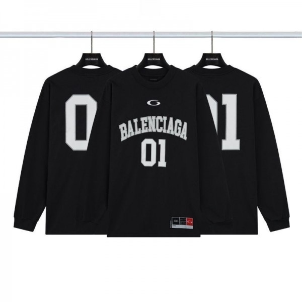 Balenciaga バレンシアガブランド 長袖tシャツ レディース スポーツ 吸汗速乾 L - 4XL ラッシュガード ランニング トレーナーシャツ トップス プリント柄 インナー ストレッチ クルーネック 登山 ロンt 春秋夏