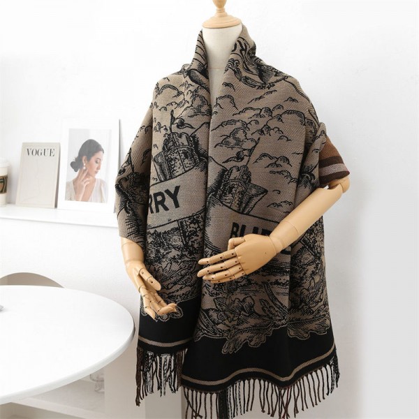 Burberry バーバリーブランドパロディ ストール 激安 秋冬 スカーフ ファッション 使い心地よい肌に優しい ブランドショール男女兼用 リバーシブルマフラー 肩掛け
