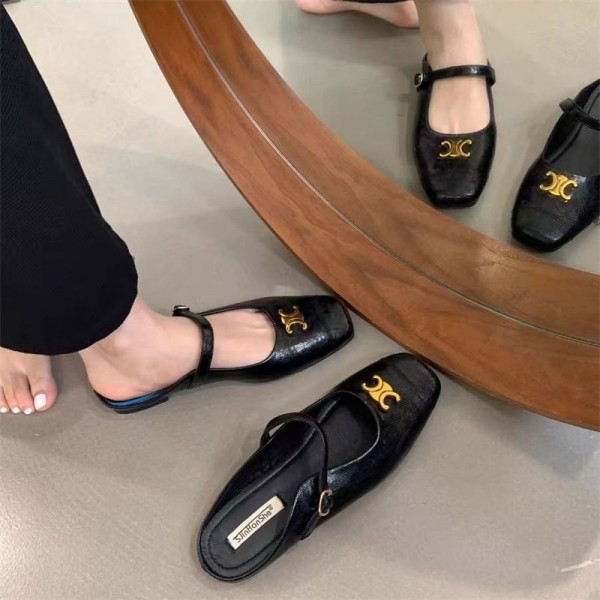 CELINE セリーヌブランドミュール レディース ミュールパンプス 気質 サンダル 夏スリッパ 歩きやすい おしゃれ 上質 通勤 美脚 軽い シューズ 女性用 シンプル 履きやすい 夏 225¬270cm