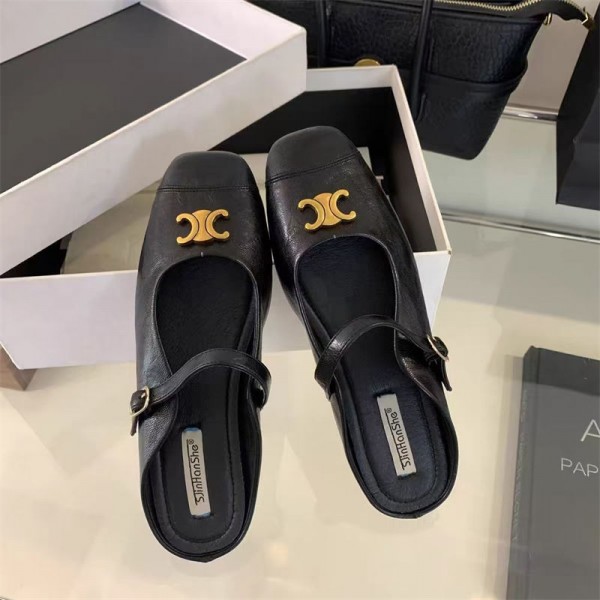 CELINE セリーヌブランドミュール レディース ミュールパンプス 気質 サンダル 夏スリッパ 歩きやすい おしゃれ 上質 通勤 美脚 軽い シューズ 女性用 シンプル 履きやすい 夏 225¬270cm