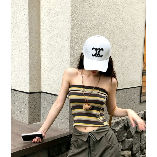 CELINE セリーヌブランドベースボールキャップ メンズ レディース 野球帽子 刺繍キャップ 男女兼用 深めタイプ 大きいサイズ UVカット 日除け止めキャップ 綿