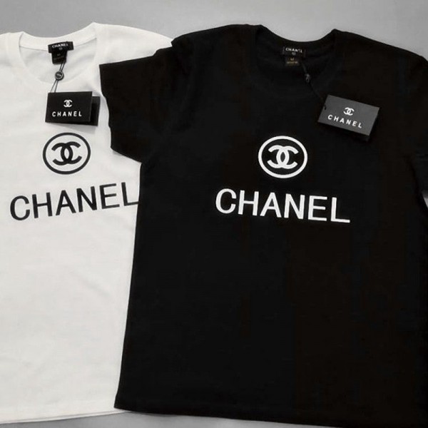 Chanel シャネルブランド半袖tシャツハイブランドtシャツ偽物レディースメンズ夏tシャツブランドかわいい大人の上質Tシャツ