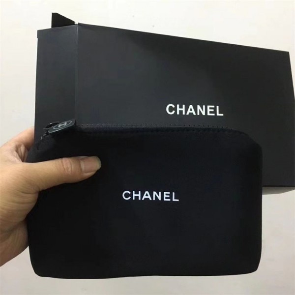Chanel シャネルブランド化粧ポーチ メイクポーチ 小物入れ 大容量 自立 洗える 立てて収納 便利グッズ トラベルポーチ トラベル 旅行 おしゃれ 可愛い コンパクト