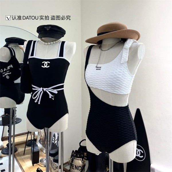 ブランドミュウミュウ水着ワンピース MiuMiu韓国風20代 30代 40代ビキニスイムウェア女性 お洒落 体型カバー M - XL ヨガ水着ワンピース ビキニワンピース 激安 かわいい 韓国風