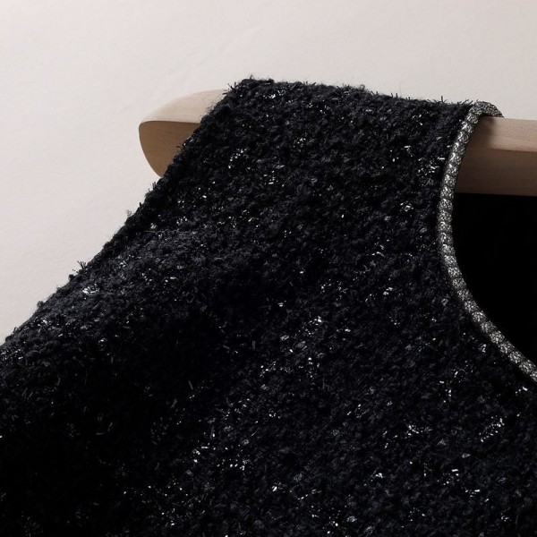 シャネル ツイードスカート レディース サロペット ブランド Chanel ワンピース ロングワンピース オーバーオール キャミワンピース サスペンダー Uネック ノースリーブ 春秋冬 カジュアル ゆったり 体型カバー 通勤 おしゃれ 大人 きれいめ つり M - 4XL