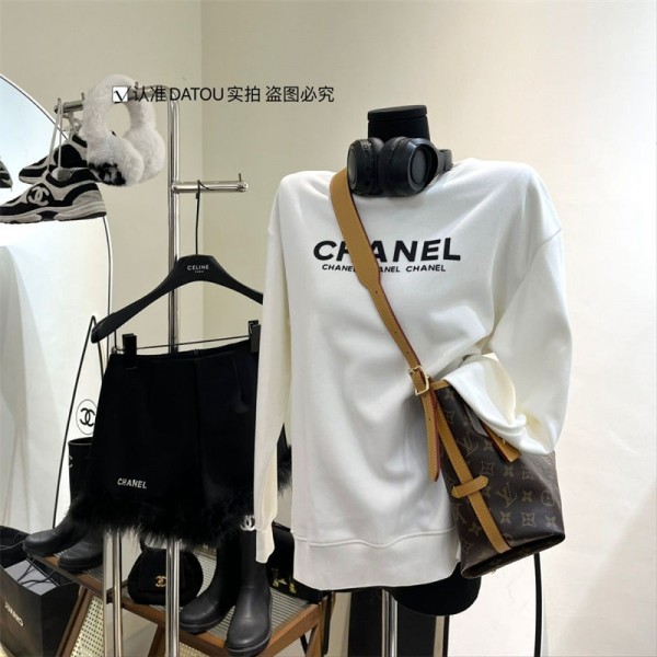 Chanel シャネルブランドパーカー コピーブランドスウェット上着ゆったりスウェット偽物 男女兼用メンズ 服 裏起毛 おしゃれ