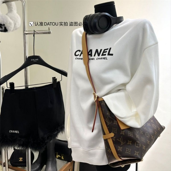 Chanel シャネルブランドパーカー コピーブランドスウェット上着ゆったりスウェット偽物 男女兼用メンズ 服 裏起毛 おしゃれ