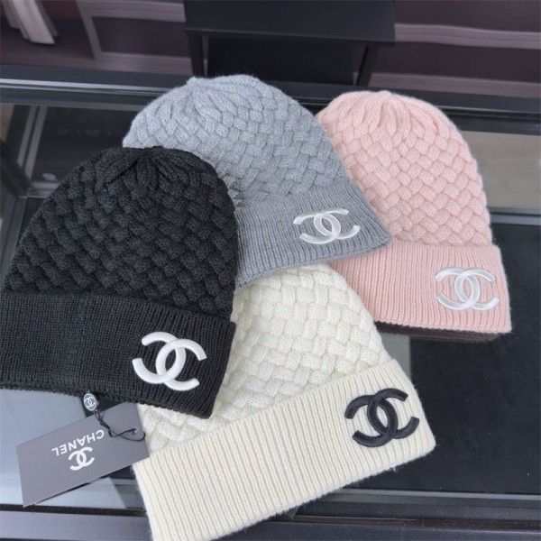 Chanel シャネルハイブランドニット帽 メンズ レディース 秋冬 防寒 小顔効果 暖かい 肌に優しい 伸縮性 柔らかい 抗菌防臭 ニット帽子 防寒ニット帽 帽子 無地 シンプル 通勤通学 フリーサイズ レディース