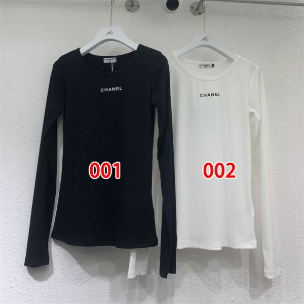 Chanel シャネル ブランド長袖tシャツ ハイブランド春秋tシャツ 偽物 レディース メンズ ブランドtシャツ オーバーサイズ ハイブランドtシャツ レディース S - L