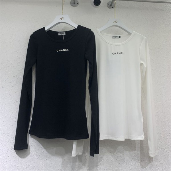 Chanel シャネル ブランド長袖tシャツ ハイブランド春秋tシャツ 偽物 レディース メンズ ブランドtシャツ オーバーサイズ ハイブランドtシャツ レディース S - L