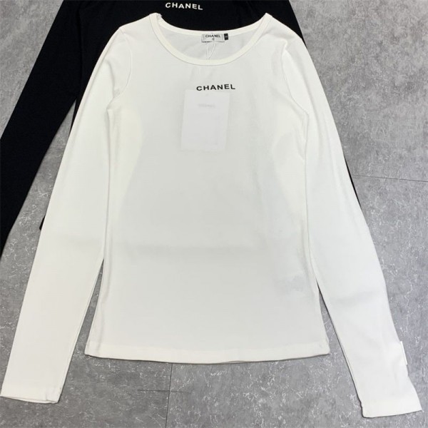 Chanel シャネル ブランド長袖tシャツ ハイブランド春秋tシャツ 偽物 レディース メンズ ブランドtシャツ オーバーサイズ ハイブランドtシャツ レディース S - L