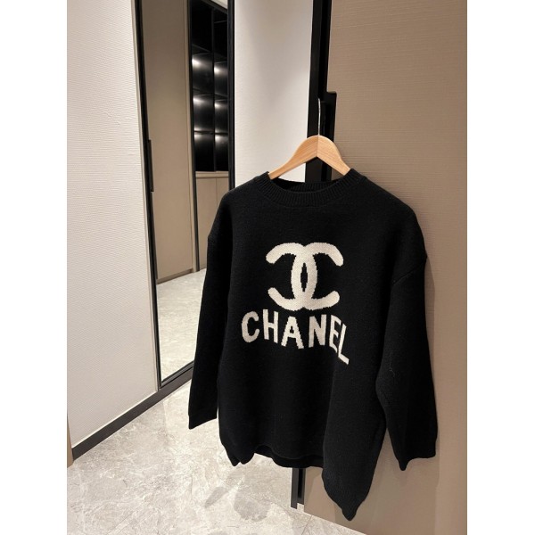 Chanel シャネルブランドセーター レディース ニット トップス ゆったり ロング 大きめ オーバーサイズ ケーブル編み プルオーバー 柔らかい あたたかい おしゃれ カジュアル通勤 上品 無地 秋 冬