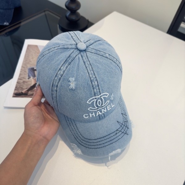 Chanel シャネルハイブランドキャップ デニム ダメージ 刺繍 帽子 メンズ レディース 水洗いデニム 野球帽 おしゃれ スポーツ カジュアル 調節可能 ベースボールキャップ 男女兼用 春 夏 秋 アウトドア