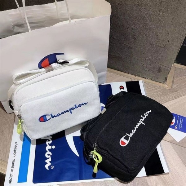 Champion チャンピオンハイブランドショルダーバッグ キャンバストート大容量 軽量 トートバッグ レディース メンズ 男女兼用斜めかけバッグ ファスナー付き 無地 帆布