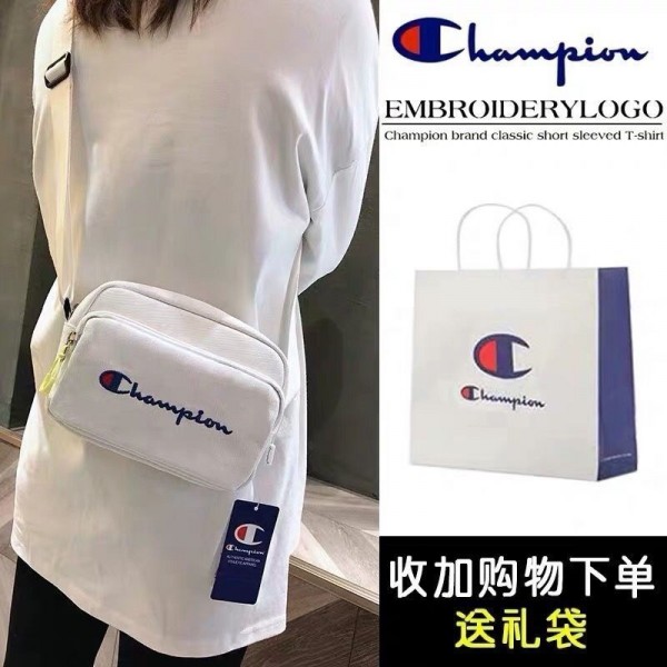 Champion チャンピオンハイブランドショルダーバッグ キャンバストート大容量 軽量 トートバッグ レディース メンズ 男女兼用斜めかけバッグ ファスナー付き 無地 帆布