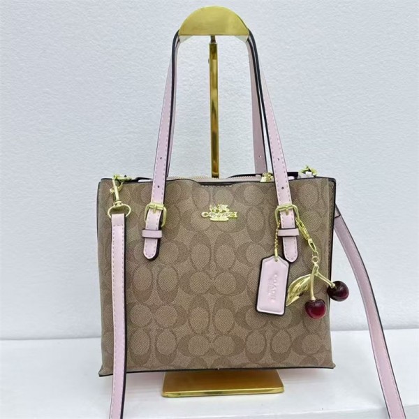 Coach コーチハイブランド トートバッグ レディース 大容量 軽量 ビジネス 通勤バッグ 肩掛け a4 マザーズバッグ ２way 合成皮革 オフィス 大学生 通学 出張 旅行カバン