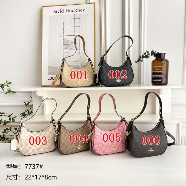 Coach コーチハイブランド肩掛けバッグ 斜め掛けカバン 3WAY 三日月型ショルダーバッグ レディース 小さめ 軽量 肩掛け 通学 通勤 出張 人気 おしゃれ レザーバッグ
