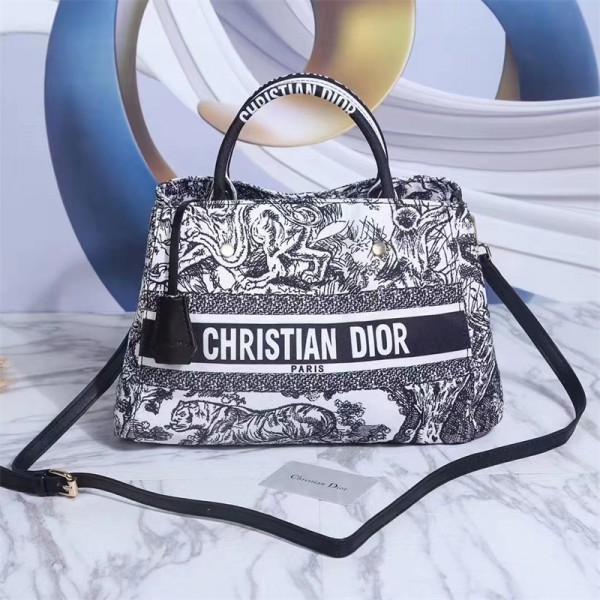 Dior ディオールハイブランド2wayバッグ ブランド復古風ショルダーバッグ 女性 肩掛けバッグ ブランド男女兼用ブランド手提げカバン大容量
