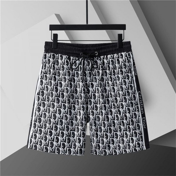 ディオール メンズ ハーフパンツ 冷感 ブランド Dior ショートパンツ 速乾 通気性 5分丈 ゆったり S - 5XL ジップポケット 調整紐付き 短パン スポーツ ジム トレーニング ランニング 夏用 カジュアル おしゃれ アウトドアウェア