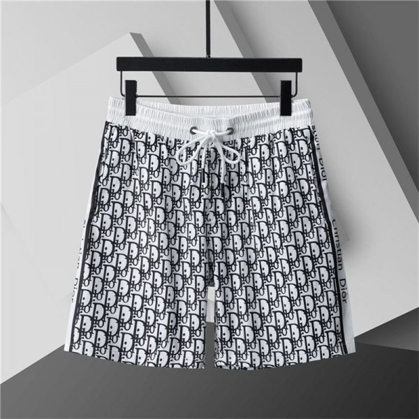 ディオール メンズ ハーフパンツ 冷感 ブランド Dior ショートパンツ 速乾 通気性 5分丈 ゆったり S - 5XL ジップポケット 調整紐付き 短パン スポーツ ジム トレーニング ランニング 夏用 カジュアル おしゃれ アウトドアウェア