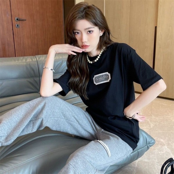 Dior ディオールブランド半袖tシャツブランドtシャツ上着カジュアルブランド 服 コピー 激安屋tシャツ ユニセック ブランドS - 5XL