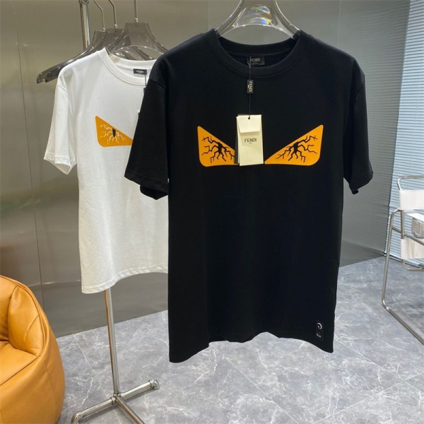 Fendi フェンデイブランドtシャツカットソー コピーブランドtシャツ上着カジュアル韓国 パチモン tシャツ20代 30代40代tシャツ 激安パロディ