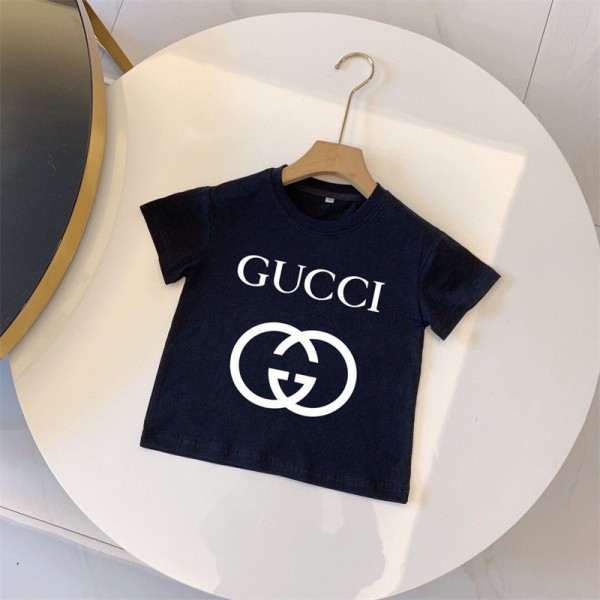 Gucci グッチ子供tシャツハイブランド春夏tシャツ キッズ服ブランドかわいいブランドtシャツ上着カジュアル大人の上質Tシャツ
