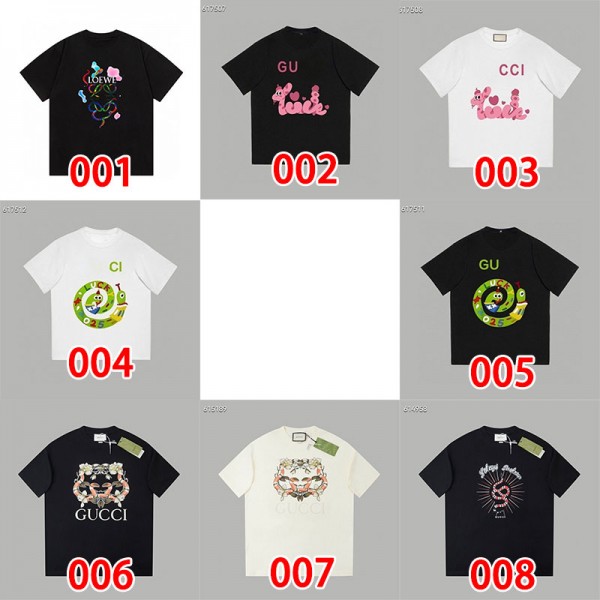 Gucci グッチブランドtシャツオーバーサイズ20代 30代40代tシャツ 激安パロディ大人の上質Tシャツtシャツ ユニセック ブランド M - 5XL