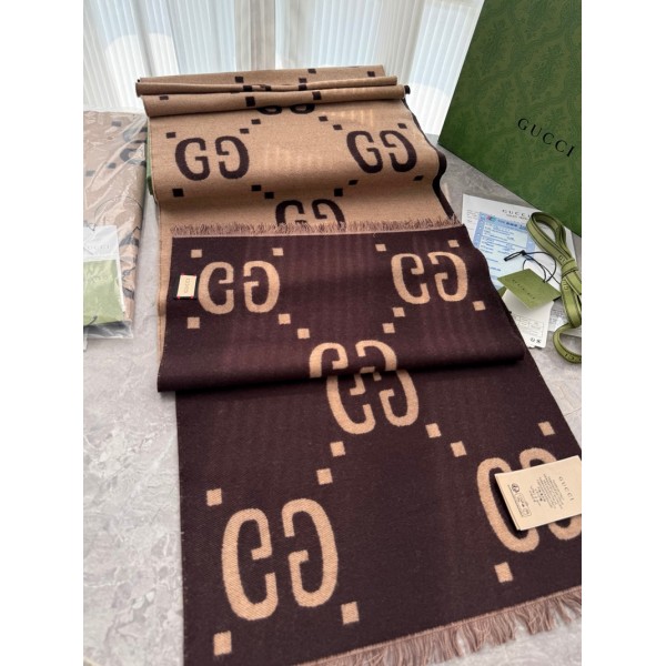 Gucci グッチブランドパロディ ストール 激安レディース向け高品質ケープ 防寒マフラーファッション ふさ飾り 男女兼用 ギフト男女兼用 リバーシブルマフラー 肩掛け